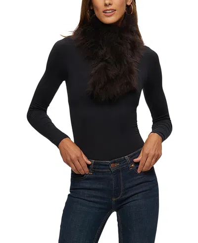 Gorski Knit Cashmere Goat Pull-through Scarf In Brown