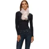 Gorski Knit Cashmere Goat Pull-through Scarf In Blue