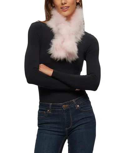 Gorski Knit Cashmere Goat Pull-through Scarf In Pink