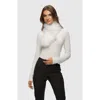 Gorski Cashmere Goat Knit Pull-through Scarf In White