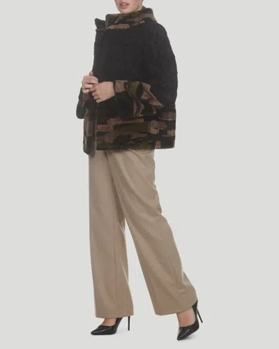 Gorski Lamb And Mink Sections Jacket In Multi