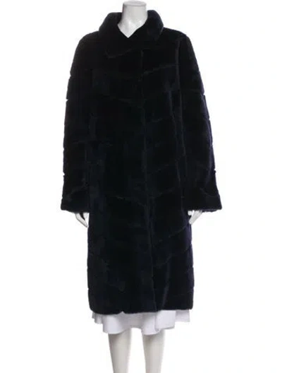 Pre-owned Gorski Lamb Fur Fur Coat W/ Tags In Black