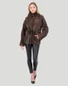 GORSKI LAMB JACKET WITH MINK STAND COLLAR