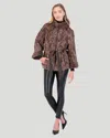 GORSKI LAMB JACKET WITH MINK STAND COLLAR