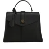 Gorski Leather Bag With Crossbody Strap In Black