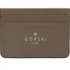 Gorski Leather Card Holder In Brown