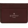 Gorski Leather Card Holder In Brown