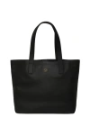 Gorski Leather Tote Bag With Removable Zipped Pouch In Black
