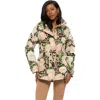 Gorski Lightweight Floral Printed Jacket With Concealed Hood In Multi