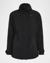 Gorski Lightweight Jacket With Concealed Hood In Black