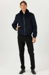 Gorski Wool Jacket With Shearling Lamb In Blue