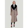 Gorski Loro Piana Wool Short Coat In Brown