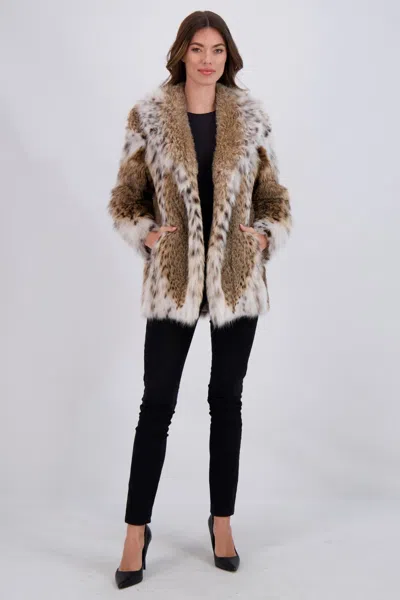 Gorski Lynx Jacket In White