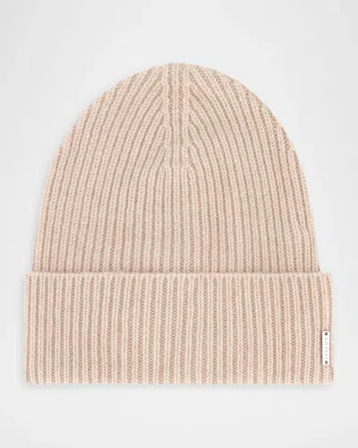 Gorski Men & Apos;s Ribbed Cashmere Beanie In Neutral