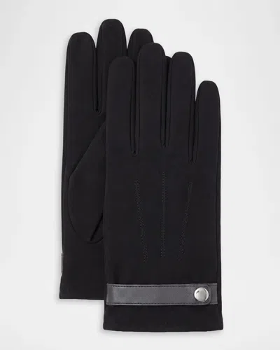 Gorski Men & Apos;s Select Suede Gloves In Black
