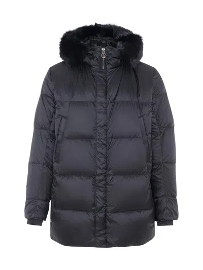 Gorski Men's Apres-ski Parka With Detachable Toscana Lamb Hood Trim In Black