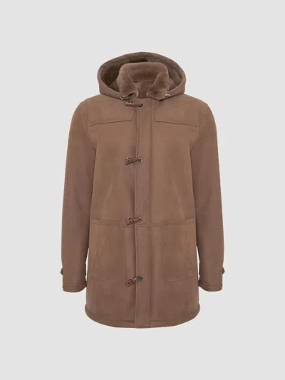 Gorski Men's Embossed Merino Shearling Lamb Jacket In Multi