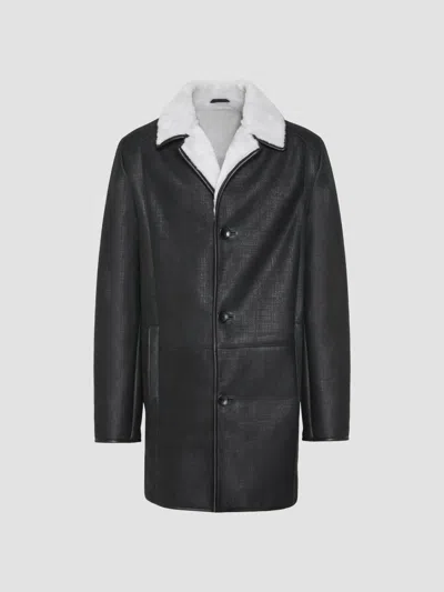 Gorski Men's Merino Shearling Lamb Stroller Jacket In Black