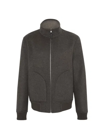 Gorski Men's Reversible Select Cashmere And Wool Jacket In Gray