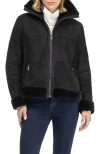 Gorski Merino Shearling Lamb Zip Jacket In Black