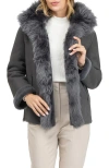 Gorski Merino Toscana Lamb Jacket In Gray