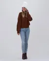 Gorski Metallic Wool Blend Hat With Fox Pompom In Beige