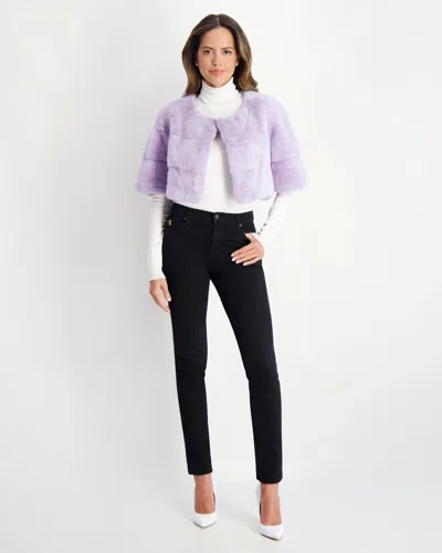 Gorski Mink Bolero In Purple