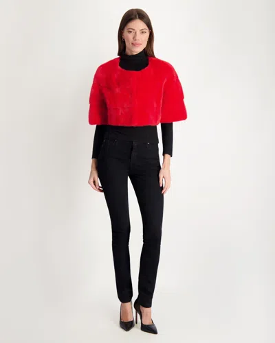 Gorski Mink Bolero In Red