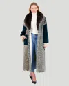 Gorski Mink Coat With Sable Collar In Multi