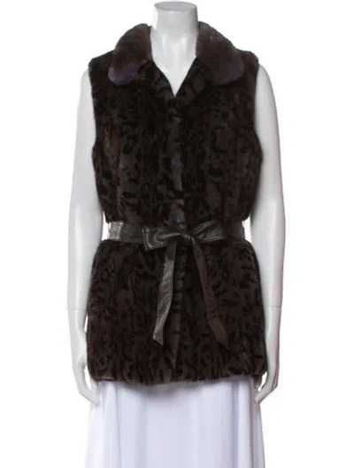 Pre-owned Gorski Mink Fur Jacket W/ Tags In Brown