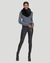 Gorski Mink Infinity Scarf With Ruffles In Brown