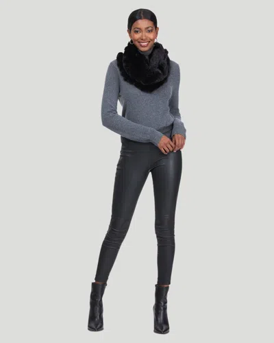 Gorski Mink Infinity Scarf With Ruffles In Brown