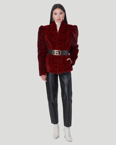 Gorski Mink Jacket In Red