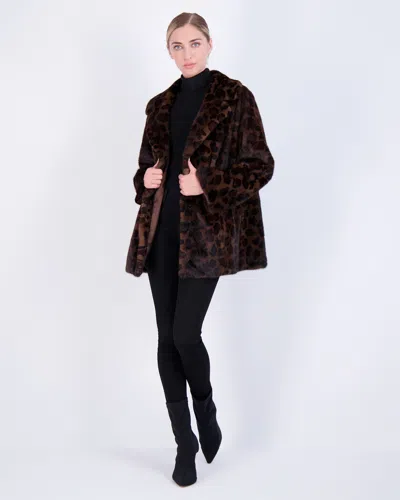 Gorski Mink Jacket With Belt In Multi