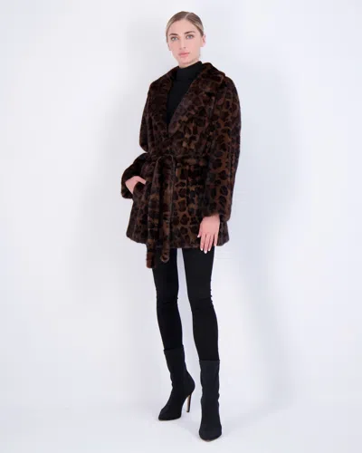Gorski Mink Jacket With Belt In Multi