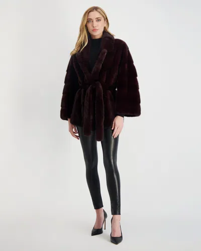 Gorski Mink Jacket With Belt In White