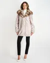 Gorski Mink Jacket With Stone Marten Hood Trim In Multi