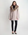 Gorski Mink Jacket With Stone Marten Hood Trim In Multi