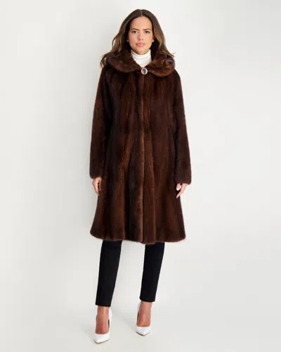 Gorski Mink Parka In Brown