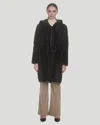 Gorski Mink Sections Parka Reversible To Nylon In Black