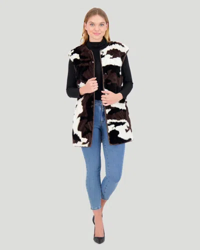 Gorski Mink Sections Vest In Multi