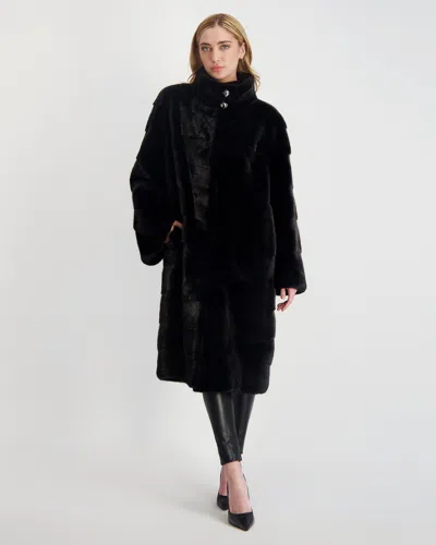 Gorski Mink Short Coat In Black