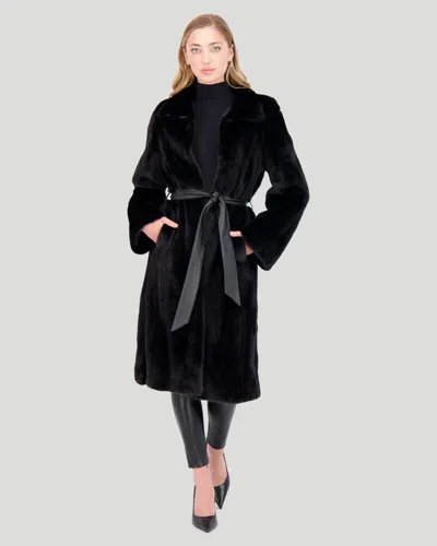 Gorski Mink Short Coat In Black