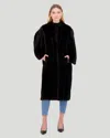 Gorski Mink Short Coat With Cape Top In Multi