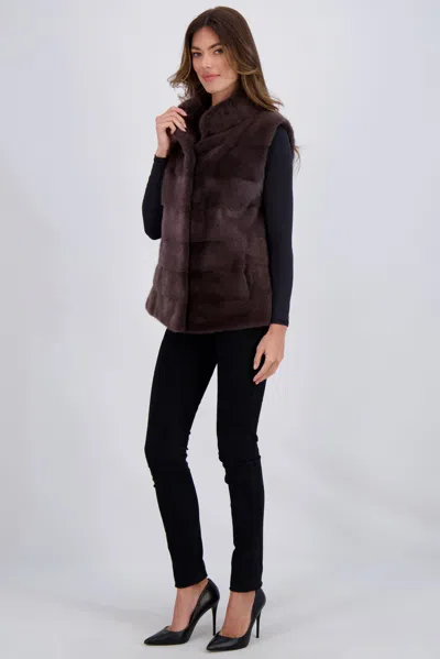 Gorski Mink Vest In Multi