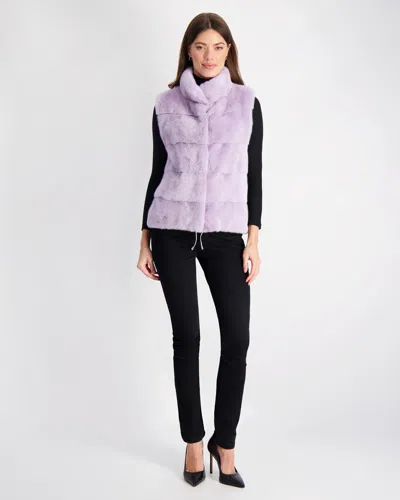 Gorski Mink Vest In Purple