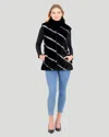 Gorski Mink Vest With Lamb Trim In Black