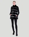 Gorski Mink Vest With Persian Lamb Trim In Black