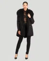 Gorski Parka With Lamb Trim In Black