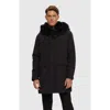 Gorski Parka With Shearling Lamb Trim In Black